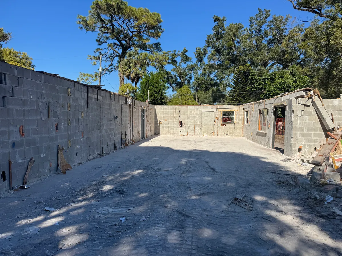 Structural demolition work